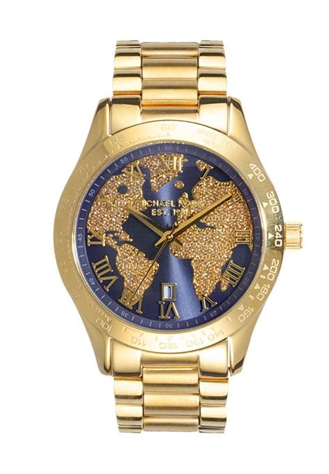 montre michael kors mappemonde|Michael Kors watch collection.